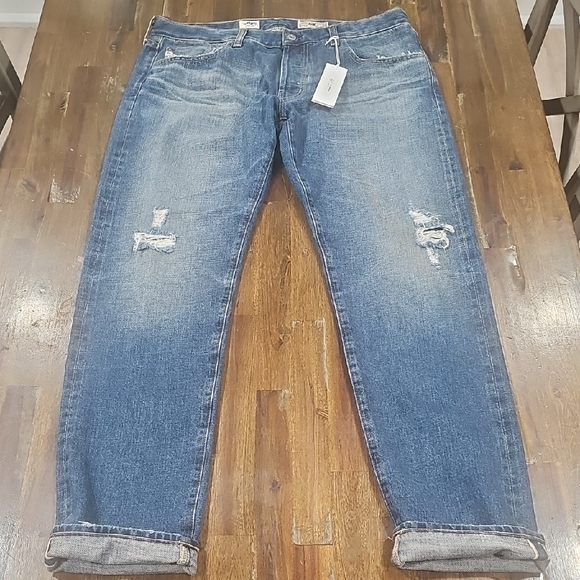 AG Adriano Goldschmied Men's Selvedge Blue Jeans